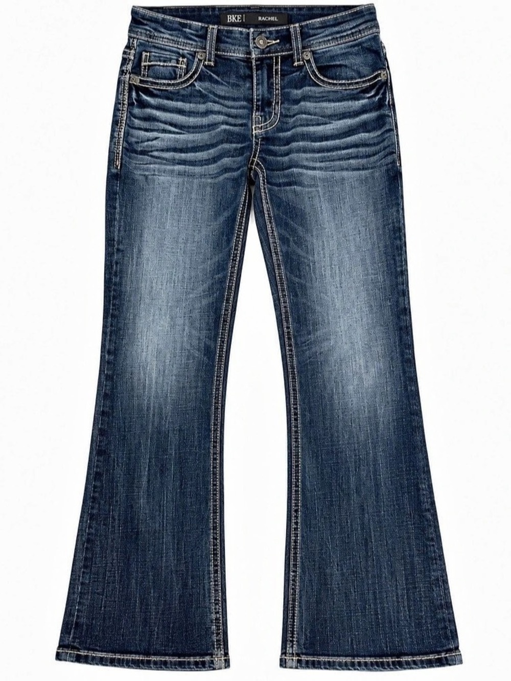 BKE Aiden Bootcut Jeans Flare Blue Waist 27